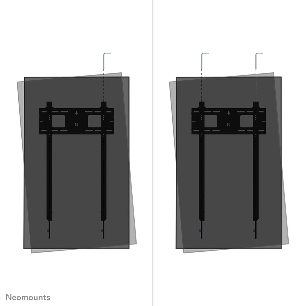 TV-Montering Neomounts WL30-750BL18P 100 kg 98"